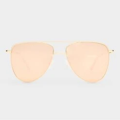 Le Specs THE DUKE | GOLD PEACH MIRROR