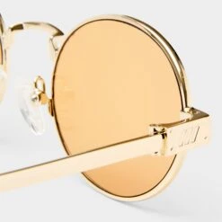 Le Specs POSEIDON DEUX | GOLD AMBER TINT -Le Specs 33863360d10922538829ac63d04c0134