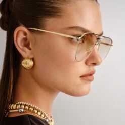 Le Specs THE DUKE | GOLD TAN GRAD W GOLD FLASH 11 Le Specs THE DUKE | GOLD TAN GRAD W GOLD FLASH -Le Specs 4d41626d25c78a9f62e3228accb4c8e7