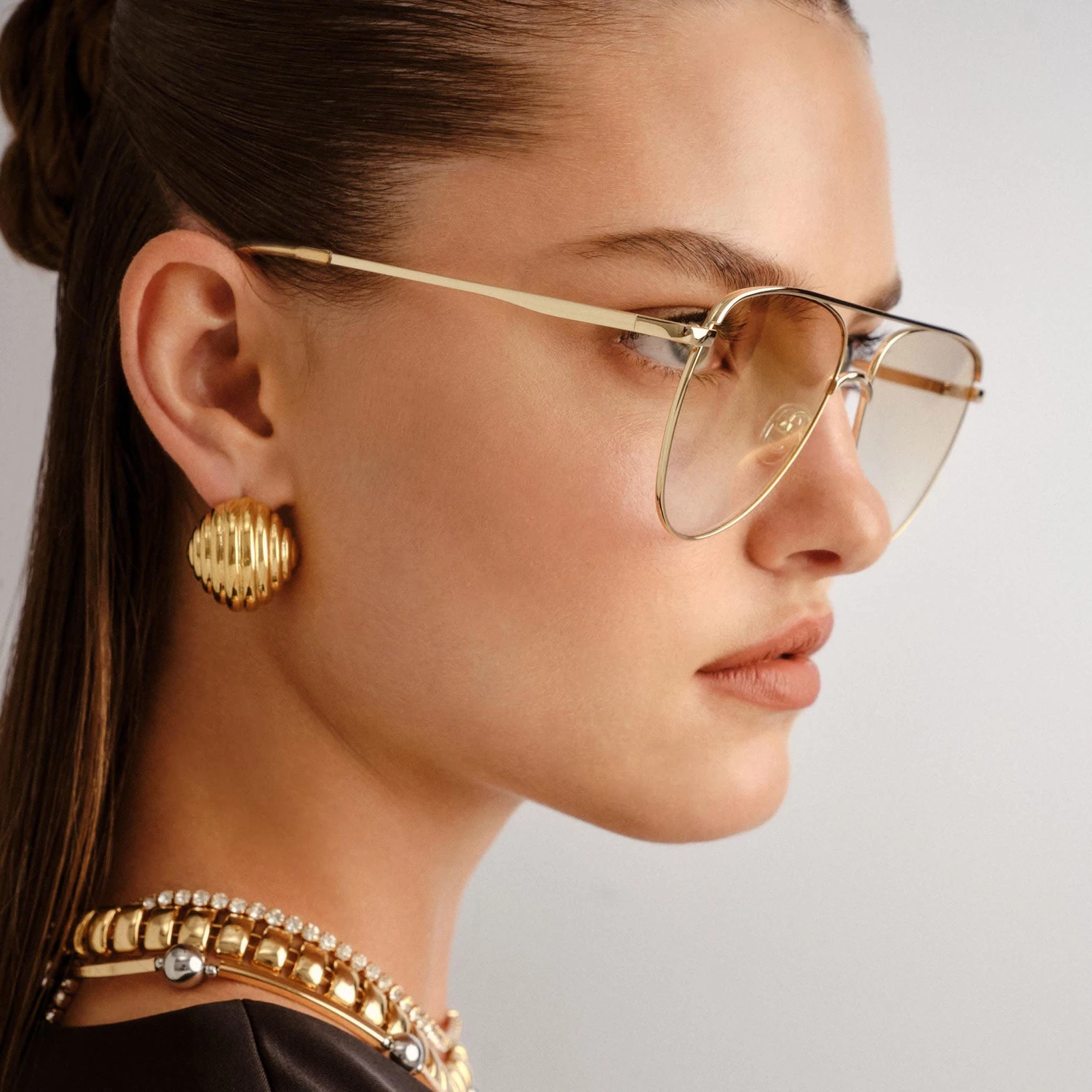 Le Specs THE DUKE | GOLD TAN GRAD W GOLD FLASH 7 Le Specs THE DUKE | GOLD TAN GRAD W GOLD FLASH - Image 5