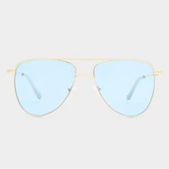 Le Specs 26 Le Specs THE DUKE | GOLD SKY BLUE TINT