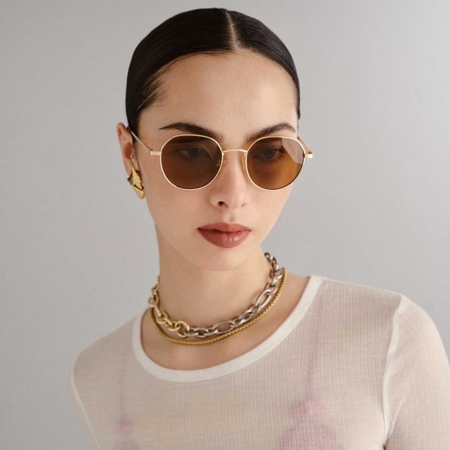 Le Specs ODYSSEY | GOLD LIGHT BROWN MONO 7 Le Specs ODYSSEY | GOLD LIGHT BROWN MONO - Image 5