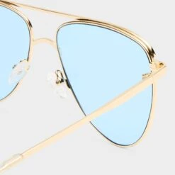 Le Specs THE DUKE | GOLD SKY BLUE TINT -Le Specs a24299a31795970030898e06b5fb498d