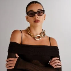 Le Specs NUMERO TRES | OBSIDIAN BLACK SMOKE TINT -Le Specs bcd8c783ee5ac4413a9ec7c20f690492